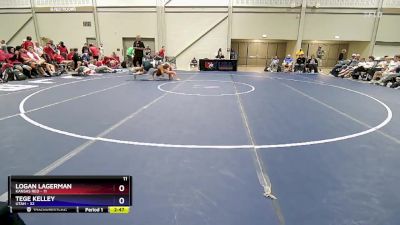 150 lbs Quarters & 1st Wb (16 Team) - Logan Lagerman, Kansas Red vs Tege Kelley, Utah