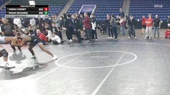 150 lbs 5th Place - Josiah Carney, Milford vs Isaiah McDaniel, Middletown