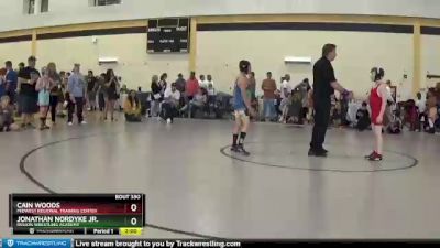 84 lbs Round 3 - Cain Woods, Midwest Regional Training Center vs Jonathan Nordyke Jr., Region Wrestling Academy
