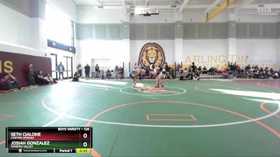 126 lbs Cons. Round 2 - Seth Cialone, Canyon Springs vs Josiah Gonzalez, Moreno Valley