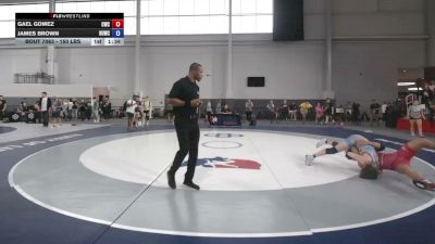 150 lbs Champ. Rd Of 32 - Gael Gomez, Columbus Wrestling Club vs James Brown, Hurricane WC