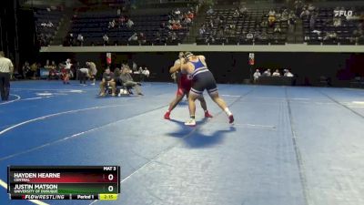 285 lbs Champ. Round 1 - Justin Matson, University Of Dubuque vs Hayden Hearne, Central