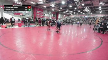 215 lbs Champ. Round 2 - Ethan Ono, Dos Pueblos vs Aaron Valencia, Orange Vista