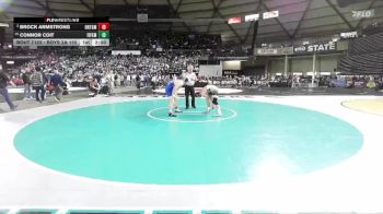 Boys 2A 150 lbs Champ. Round 1 - Connor Coit, Fife vs Brock Armstrong, Orting