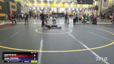 82 lbs Cons. Semi - Mark Crimmins, Sebolt Wrestling Academy vs Carter Buck, Iowa