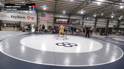 92 kg Cons. Sub-rd Of 16 - Brody Sampson, Hawkeye Wrestling Club vs Kasey Ross, Burg Training Center