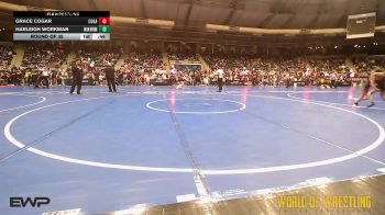 55 lbs Round Of 32 - Grace Cogar, Cogar vs Harleigh Workman, Fallon Outlaws Wrestling Club
