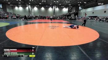 120 lbs Champ. Round 2 - Ryder Rhodes, Pine Creek vs Austin Stevick, St. Michael The Archangel Catholic