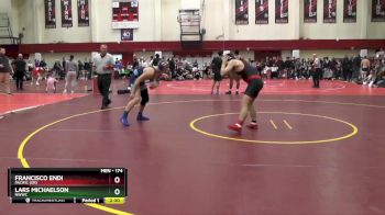 174 lbs Quarterfinal - Lars Michaelson, NWWC vs Francisco Endi, Pacific (OR)