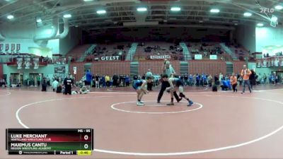 95 lbs Cons. Round 3 - Luke Merchant, Whiteland Wrestling Club vs Maximus Cantu, Region Wrestling Academy