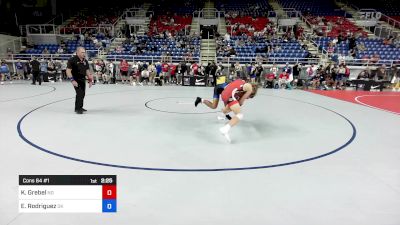 138 lbs Cons 64 #1 - Koltyn Grebel, ND vs Evan Rodriguez, OK