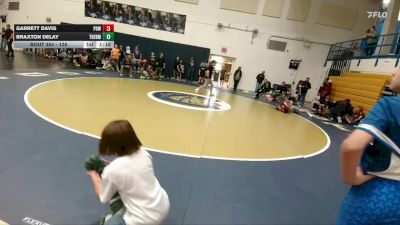 126 lbs 1st Place Match - Braxton Delay, Thermopolis Middle School vs Garrett Davis, Powell Middle School