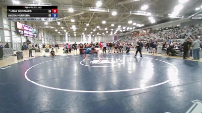 U17 Women - 46 lbs Cons. Round 4 - Lola Gonzales, CO vs Alexa Herrera, CA