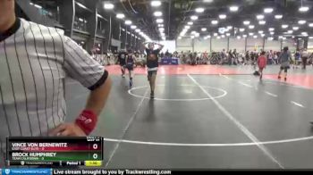 72 lbs Round 3 (6 Team) - Brock Humphrey, Team California vs Vince Von Bernewitz, East Coast Elite