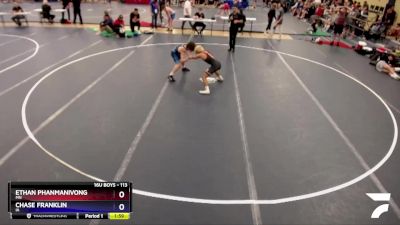 113 lbs Cons. Round 2 - Ethan Phanmanivong, MN vs Chase Franklin, IA