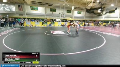 140 lbs Champ. Round 2 - Braylon Lopez, Legends Of Gold vs Zane Miller, Sioux Valley Wrestling