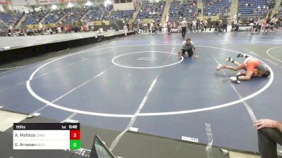 85 lbs Consi Of 4 - Aiden Maltezo, Canon City vs Griffin Arnesen, Blevins Middle School