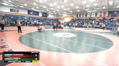 157 lbs Cons. Round 4 - Andrew McDougal, Roanoke vs Landon Church, Wisconsin-Eau Claire