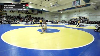 141 lbs Round Of 64 - Jack Hanrahan, Immaculate Conception (IL) vs Blake Nevils, Meridian (ID)