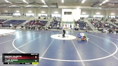 157 lbs Cons. Semi - Tyler Rossini, Oswego State vs Vincent Faldetta, Johnson & Wales (RI)