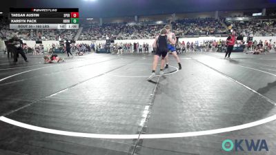 160 lbs Quarterfinal - Taegan Austin, Sperry Wrestling Club vs Karsyn Pack, Hornet Wrestling