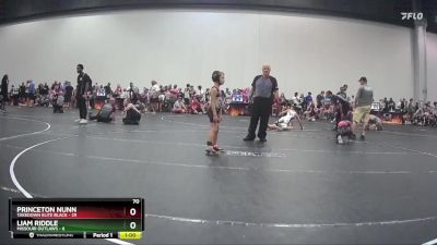 70 lbs Round 6 (8 Team) - Liam Riddle, Missouri Outlaws vs Princeton Nunn, Takedown Elite Black