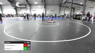 90 lbs Rr Rnd 1 - Gage Richardson, The Storm Wrestling Center vs Reed Mull, Guerrilla Wrestling Academy