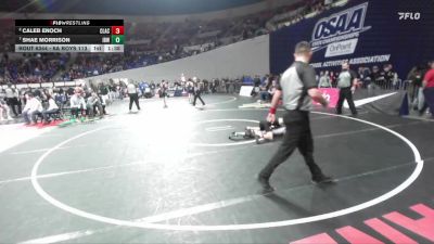 6A Boys 113 lbs Quarterfinal - Shae Morrison, Ida B. Wells Boys vs Caleb Enoch, Clackamas Boys