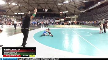 45-49 lbs Semifinal - Kinsley Medlock, Burbank Wrestling Club vs Gunnar Holm, Steelclaw Wrestling Club