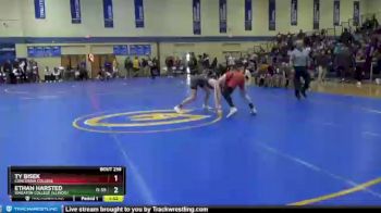 133 lbs Cons. Semi - Ethan Harsted, Wheaton College (Illinois) vs Ty Bisek, Concordia College
