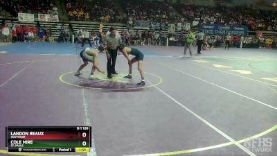 D 1 120 lbs Quarterfinal - Landon Reaux, Southside vs Cole Mire, St. Pauls