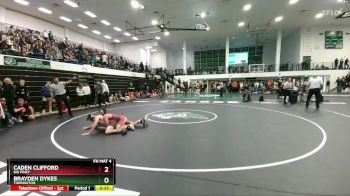 157 lbs Cons. Round 2 - Brayden Dykes, Torrington vs Caden Clifford, Big Piney