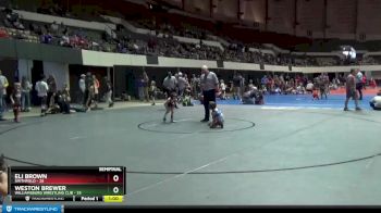 44 lbs Semifinal - Weston Brewer, Williamsburg Wrestling Clib vs Eli Brown, Smithfield