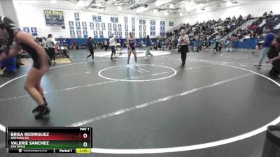 130 lbs Champ. Round 1 - Brisa Rodriguez, Santiago GG vs Valerie Sanchez, San Dimas