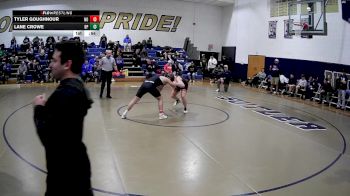 172 lbs Quarterfinal - Lane Crowe, Bethel Park vs Tyler Goughnour, Norwin