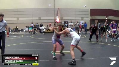 96 lbs Round 3 (6 Team) - Jaiden Uccardi, American Gladiators-Venom vs Zander Lombardo, Ragin Raisins WC