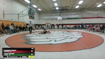 126 lbs Quarterfinals (8 Team) - Konner Frost, Riverton vs Noah Irvine, Lander