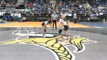 1 - 126 lbs 3rd Place Match - Peter Lignos, Smith Mountain Lake Christian Academy vs Jeramia Caviness, Fort Chiswell