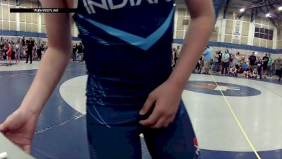 12U Boys FS - 92 lbs Semis - Camdyn Livingston, Owen County Wrestling Club vs Esdon Morphet, Braves Wrestling Club