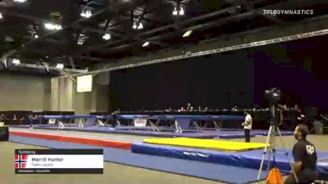 Merrill Hunter - Tumbling, Team Legacy - 2021 USA Gymnastics Championships