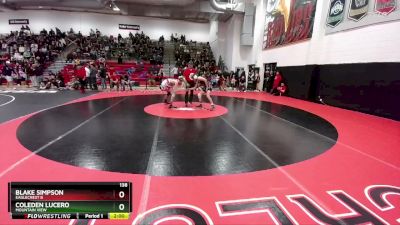 138 lbs Champ. Round 1 - Blake Simpson, Eaglecrest B vs Coleden Lucero, Mountain View