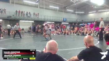 220 lbs Placement Matches (16 Team) - Kalob Johnstone, Team Rich Habits vs Brandon Johnson, Indiana Outlaws