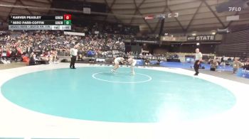 Boys 4A 106 lbs 1st Place Match - Karver Peasley, Gonzaga Prep vs Miro Parr-Coffin, Gonzaga Prep