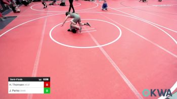 76 lbs Semifinal - Hayden Thomsen, Weatherford Youth Wrestling vs Joseph Parks, Cowboy Wrestling Club