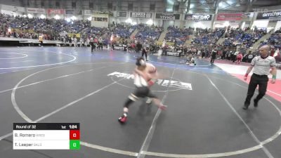 85 lbs Round Of 32 - Brison Romero, Wrestling Academy Of The Rockies vs Travis Leeper, Bald Eagle WC