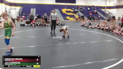 75 lbs Round 1 (6 Team) - Levi Dandridge, Summerville vs Jonathan Brown, Grizzlies