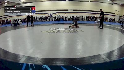 110 lbs 5th Place Match - Adriana Sanchez, Purdue University Club vs Mia Sharp, Alma Collage
