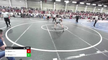 130 lbs Consi Of 4 - Delano Black, Stout Wr Ac vs Roman Wilson, Stout Wr Ac