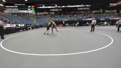 285 lbs Cons. Round 1 - Braydon Erb, Indiana Tech vs Aaron Garcia, Midway