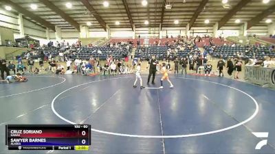 60 lbs Cons. Semi - Cruz Soriano, Hawaii vs Sawyer Barnes, Alaska